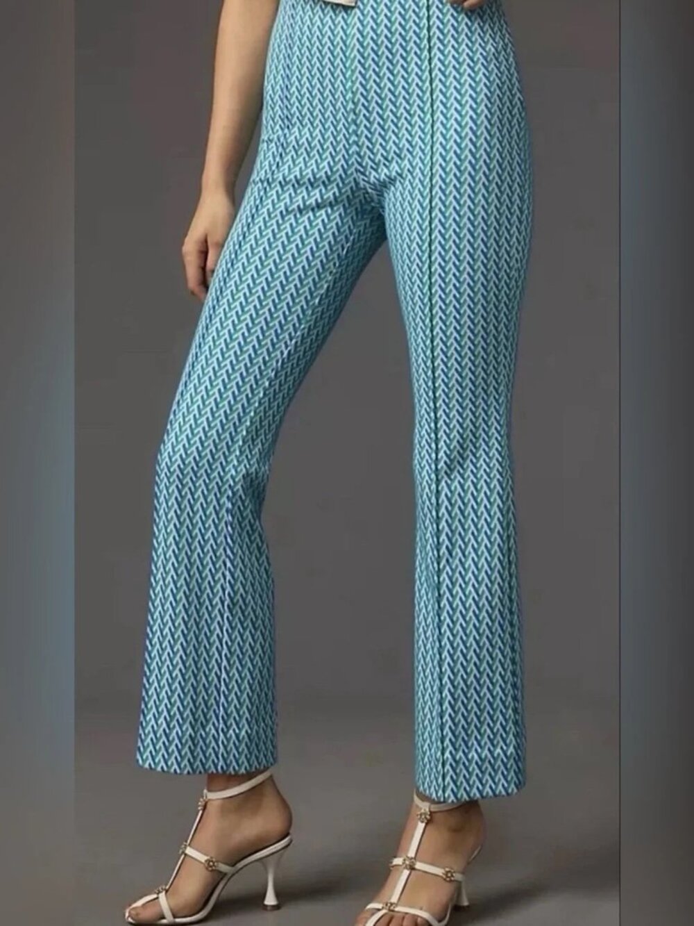 MAEVE / ANTHROPOLOGIE The Margot Blue Green Pull-On Pants – XS